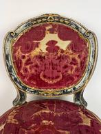 Stoel - Polychroom hout, Verguld hout