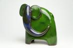 Urszula Despet - Sculpture, Green Elephant - 14 cm -