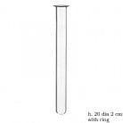 Reageerbuisjes glas met rand 20 cm Ø2 cm set 12 stuks, Nieuw