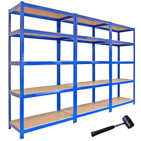 3 x T-Rax Stellingkasten - 90 x 45 x 180 cm - Blauw, Zakelijke goederen, Kantoor en Winkelinrichting | Magazijn, Stelling en Opslag