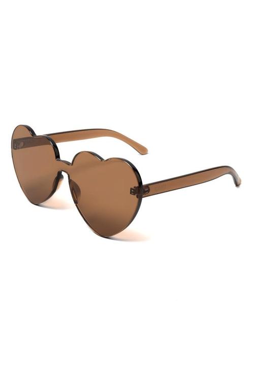 Hartjes Zonnebril Bruin Groot Bruine Glazen Grote Zonnebril, Handtassen en Accessoires, Zonnebrillen en Brillen | Dames, Bruin