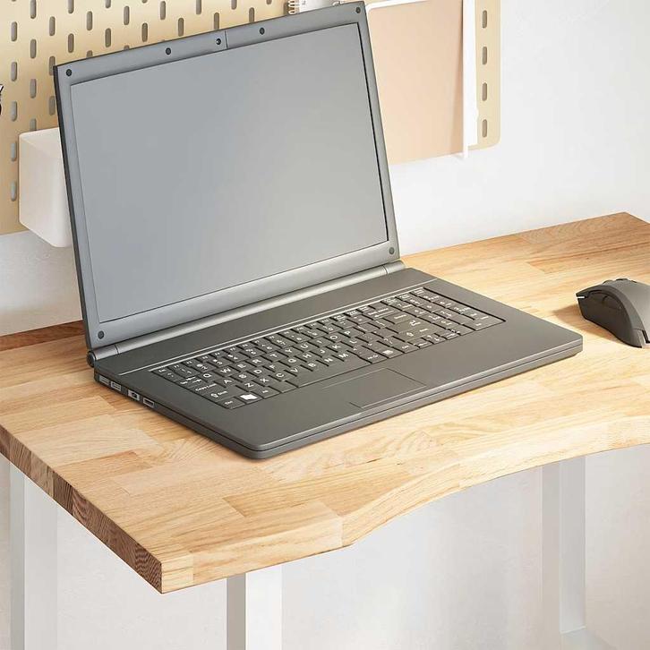 vidaXL Bureaublad rechthoekig 80x50x2,5 cm onbehandeld, Maison & Meubles, Pièces pour table, Envoi