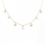 Halsketting - 14 karaat Geel goud -  0.27ct. tw. Diamant, Nieuw