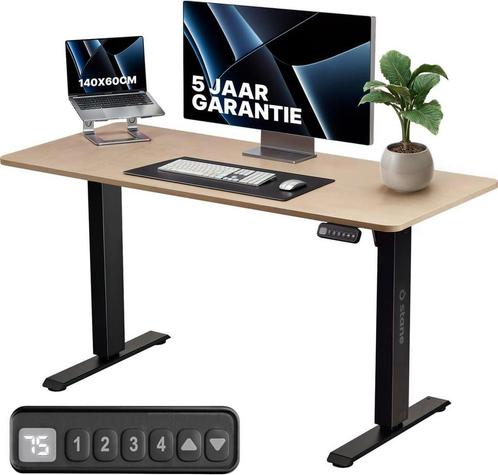 Stane Zit Sta Bureau Elektrisch Verstelbaar - 4 Geheugen, Huis en Inrichting, Bureaus, Bureau, Zo goed als nieuw, Verzenden