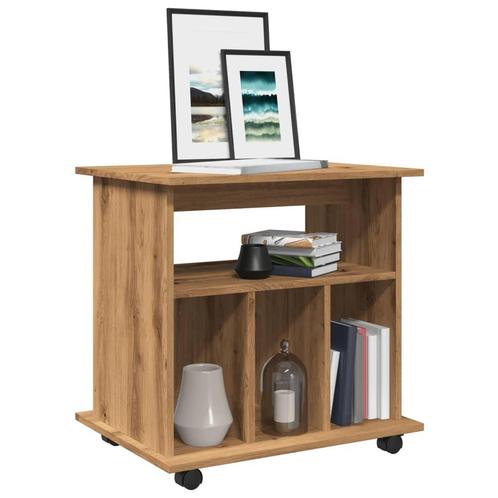 vidaXL Rolkast 60x45x60 cm bewerkt hout artisanaal, Huis en Inrichting, Kasten | Overige, Nieuw, Verzenden