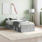 vidaXL Bedframe betongrijs 75x190 cm, Huis en Inrichting, Slaapkamer | Bedden, Verzenden, Nieuw