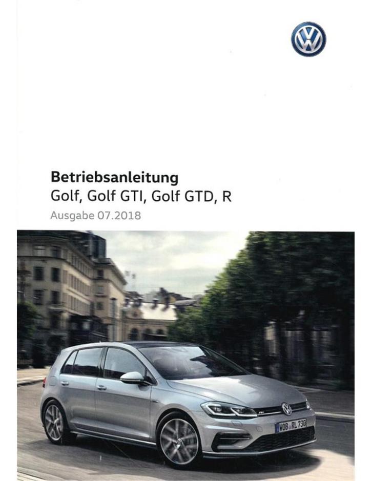 2018 VOLKSWAGEN GOLF INSTRUCTIEBOEKJE DUITS, Auto diversen, Handleidingen en Instructieboekjes