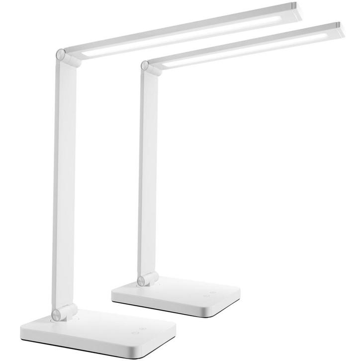 tectake Bureaulamp Novaly, LED, dimbaar, inklapbaar, 5W - wi, Huis en Inrichting, Lampen | Tafellampen, Verzenden
