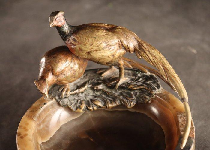 Vide-poche met Weens brons - Schaal - Marmer, Antiek en Kunst, Kunst | Designobjecten