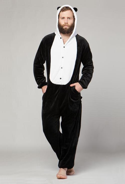 Onesie Kung Fu Panda Pak M-L Pandapak Kostuum Zwart Wit Beer, Kleding | Heren, Carnavalskleding en Feestkleding, Nieuw, Ophalen of Verzenden