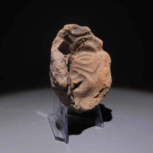 Maya Terracotta Hoofdgietvorm. ca. 600 - 900 n.Chr. 6,7 cm, Verzamelen, Mineralen en Fossielen