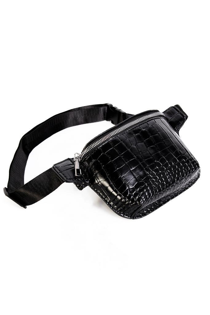 Heuptasje Slangenleer Zwart Fanny Pack Leer Heuptas Leren Ta, Handtassen en Accessoires, Tassen | Damestassen, Zwart, Nieuw, Ophalen of Verzenden