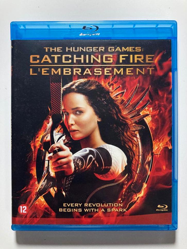 THE HUNGER GAMES CATCHING FIRE (BLURAY), Cd's en Dvd's, Blu-ray, Gebruikt