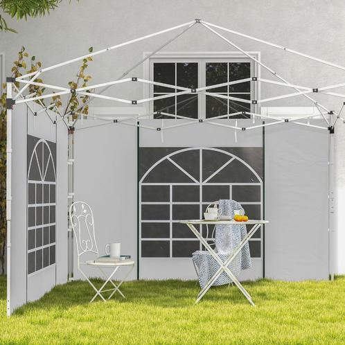 Paviljoenwand - Luxe - Ramen en deuren - Wit, Tuin en Terras, Overige Tuin en Terras, Nieuw, Ophalen of Verzenden