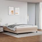 vidaXL Boxspring bed kunstleer cappuccinokleurig 160x200 cm, Verzenden, Nieuw