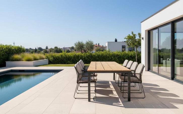 Taste by 4 Seasons Rhodos tuinset met Goa tuintafel teak, Tuin en Terras, Tuinsets en Loungesets