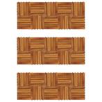 vidaXL Terrastegels verticaal patroon 30 x 30 cm Acacia set, Bricolage & Construction, Planches & Dalles, Verzenden