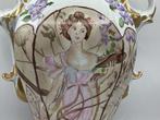 Limoges - Email de Limoges - Vase - En style Belle Époque,, Antiek en Kunst