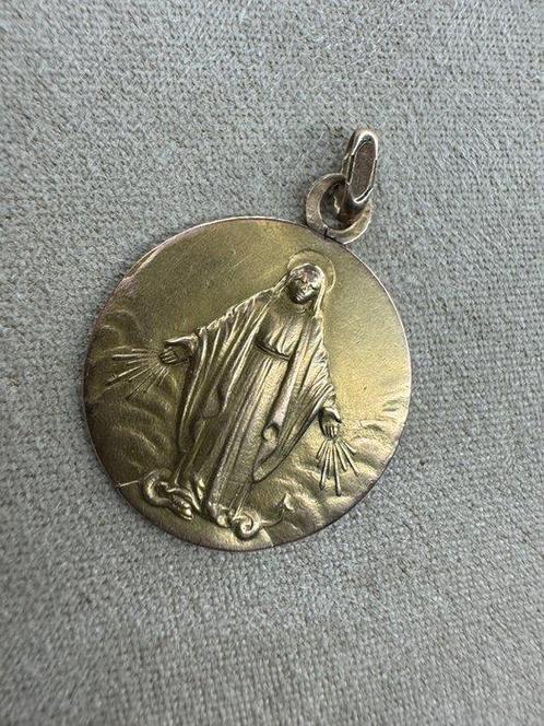 Medaille hanger - 15 karaat Geel goud - Maagd Gouden Hanger, Handtassen en Accessoires, Antieke sieraden