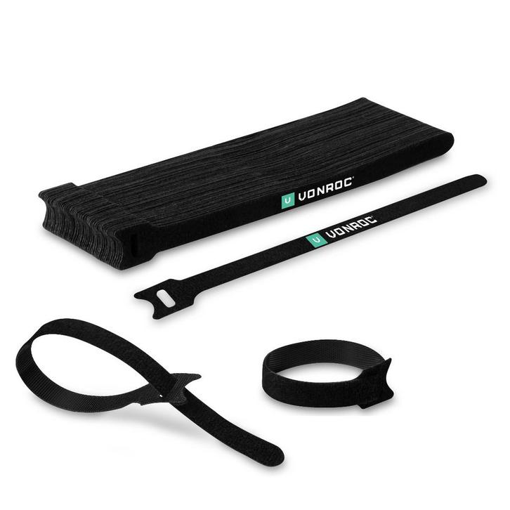 Kabelbinders klittenband – 200mm | 50 st., Doe-het-zelf en Bouw, Elektriciteit en Kabels, Nieuw, Verzenden