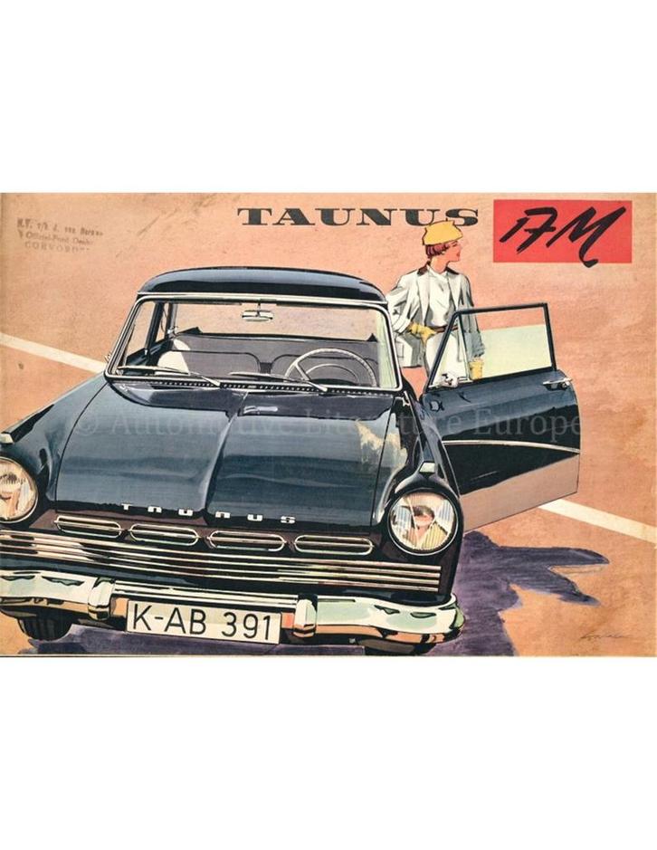1958 FORD TAUNUS 17M BROCHURE NEDERLANDS, Boeken, Auto's | Folders en Tijdschriften