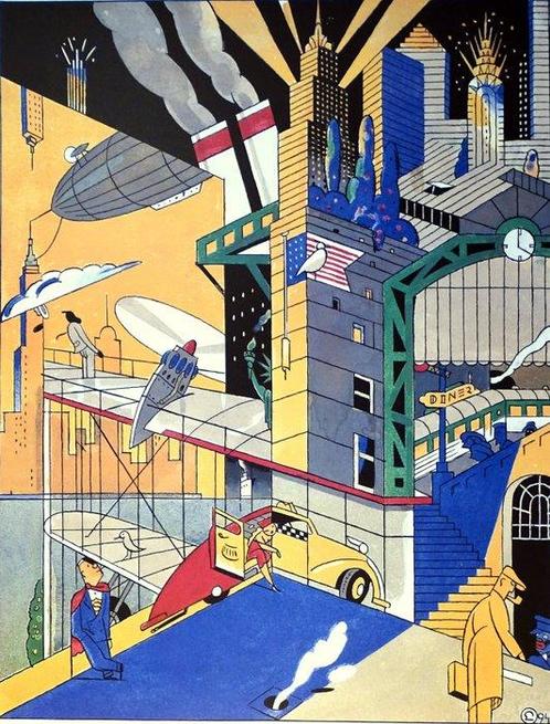 Meulen, Ever - 1 Offset Print - New York, Night and Day, Boeken, Strips | Comics