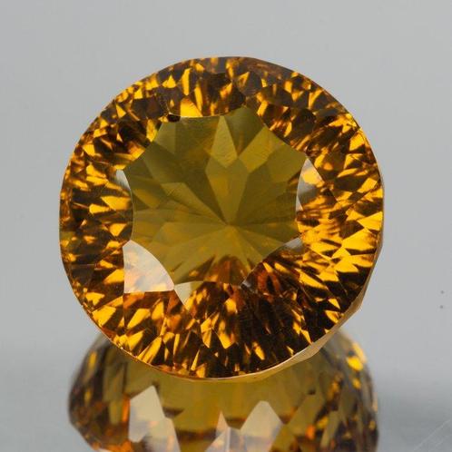 1 pcs Geel Citrien - 48.89 ct - Gem Report Antwerp (GRA), Handtassen en Accessoires, Edelstenen