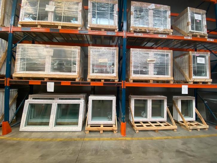 pvc ramen, deuren, schuiframen Nieuw Jet Black ral 9005l, Doe-het-zelf en Bouw, Glas en Ramen, Gevelraam of Ruit, Nieuw, Dubbelglas