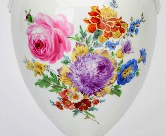 Meissen - Vaas - Grote amfoor met leeuwenkoppen. - Porselein, Antiek en Kunst, Antiek | Glaswerk en Kristal