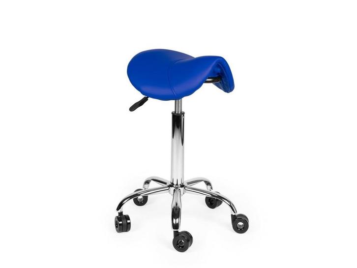 Kapperskruk Blauw - Standaard Zithoogte, Huis en Inrichting, Krukjes, Nieuw, In hoogte verstelbaar