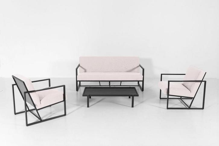 Flow. Lush stoel-sofa set graumel chalk |, Tuin en Terras, Tuinsets en Loungesets