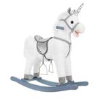 Hobbelpaard - Unicorn XL - wit - met zitting handvatten en, Kinderen en Baby's, Speelgoed | Hobbelfiguren, Nieuw, Verzenden