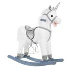 Hobbelpaard - Unicorn XL - wit - met zitting handvatten en, Enfants & Bébés, Jouets | Jouets a bascule, Verzenden