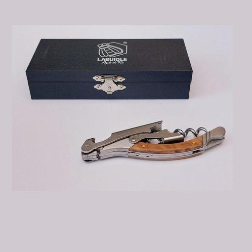 Laguiole - Corkscrew - Olive Wood - style de - Kurkentrekker, Antiek en Kunst, Antiek | Keukengerei