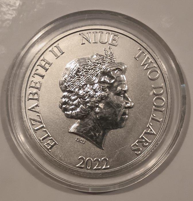 Niue. 2 Dollars 2022 Star Wars Darth Vader (Zonder, Timbres & Monnaies, Monnaies | Europe | Monnaies non-euro
