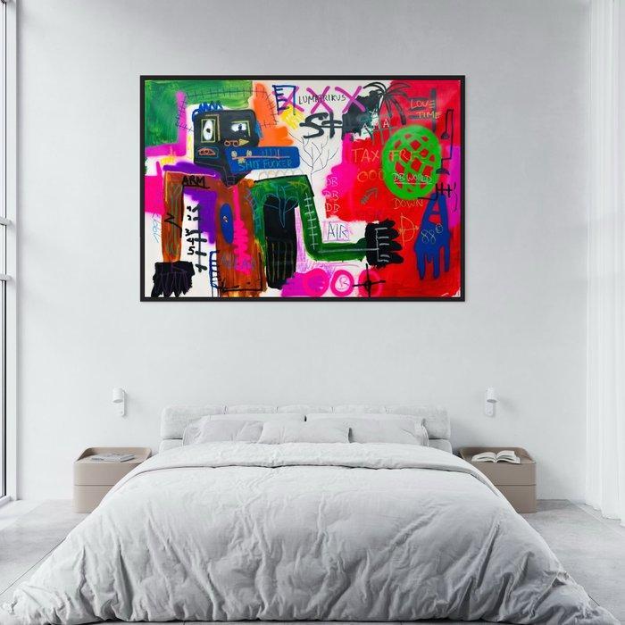 Dominik Brunner (1988) - Universum lo Poca like Basquiat, Antiek en Kunst, Kunst | Schilderijen | Modern