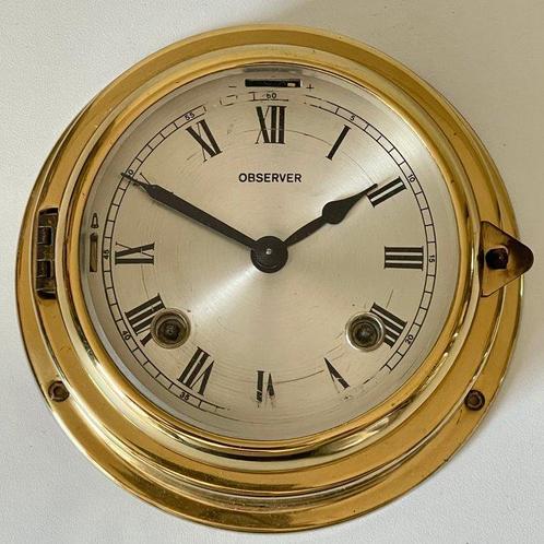 Scheepsklok - Observer - Glas, Messing - 1960-1970 -, Antiek en Kunst, Curiosa en Brocante