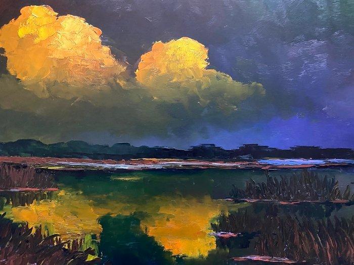 Leo Jordaens (1944-2000) - Expressionistisch Landschap, Antiek en Kunst, Kunst | Schilderijen | Klassiek