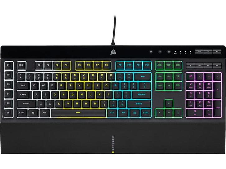 Corsair -  Gaming Toetsenbord K55 Rgb Pro Azerty Be  - Zwart, Computers en Software, Toetsenborden, Bedraad, Azerty, Nieuw, Verzenden