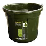 Voeder- en wateremmer flatback - ca. 20 l, groen - kerbl, Dieren en Toebehoren, Stalling en Weidegang