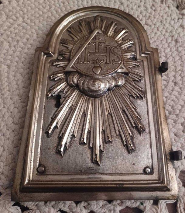 Tabernakelvenster - IHS - 27 cm - Antiek - IJzer,, Antiek en Kunst, Kunst | Niet-Westerse kunst