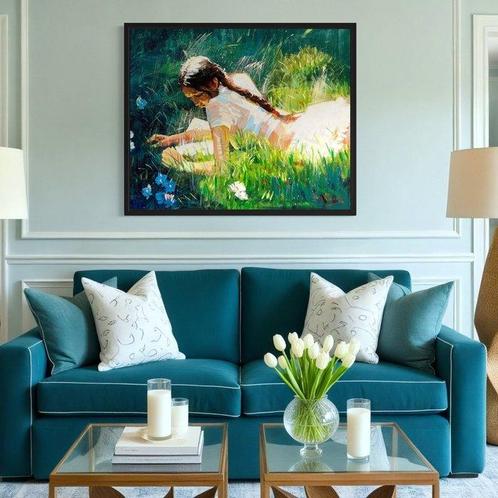 Paul Cheng - Afternoon Glow, Antiek en Kunst, Kunst | Schilderijen | Modern