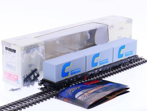 Schaal H0 Piko 95487 DB Containerwagen Conrad #2291 (Wagons), Hobby en Vrije tijd, Modeltreinen | H0, Gelijkstroom, Analoog, Zo goed als nieuw