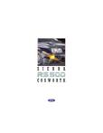 1987 FORD SIERRA RS 500 COSWORTH BROCHURE ENGELS