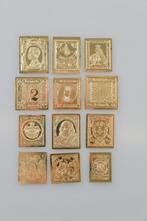 Wereld  - Official Gold on Silver Proofs 24K - First Stamps