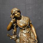 Naar Auguste Moreau (1834-1917) - Beeld, La Fillelle au, Antiek en Kunst
