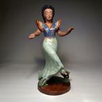 Kolozsvári Ceramic - sculptuur, Art Deco Dancing Lady - 28.5