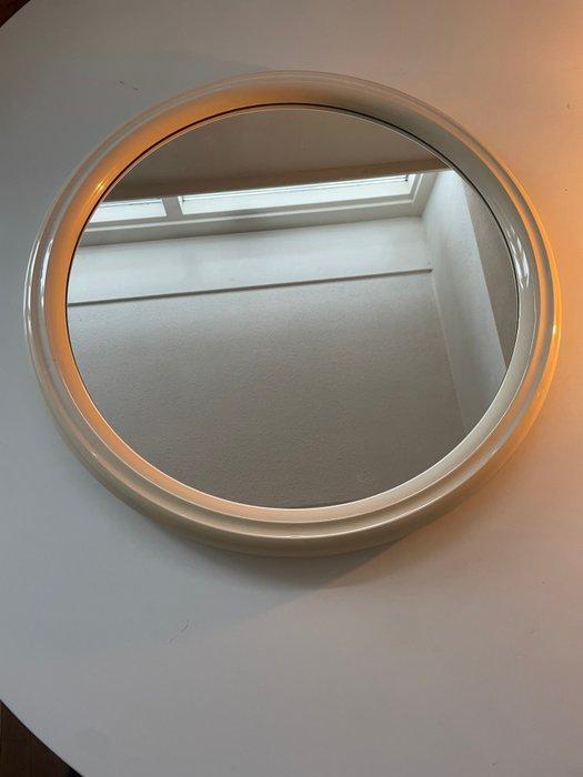 Wandspiegel - Plastic, Glas - Vintage space age mirror, Antiek en Kunst, Kunst | Designobjecten