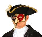 Venetiaans Masker Rood Zwart, Verzenden