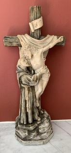 Kruis - Gips - 1940-1950 - Franciscus & Christus - 30 cm